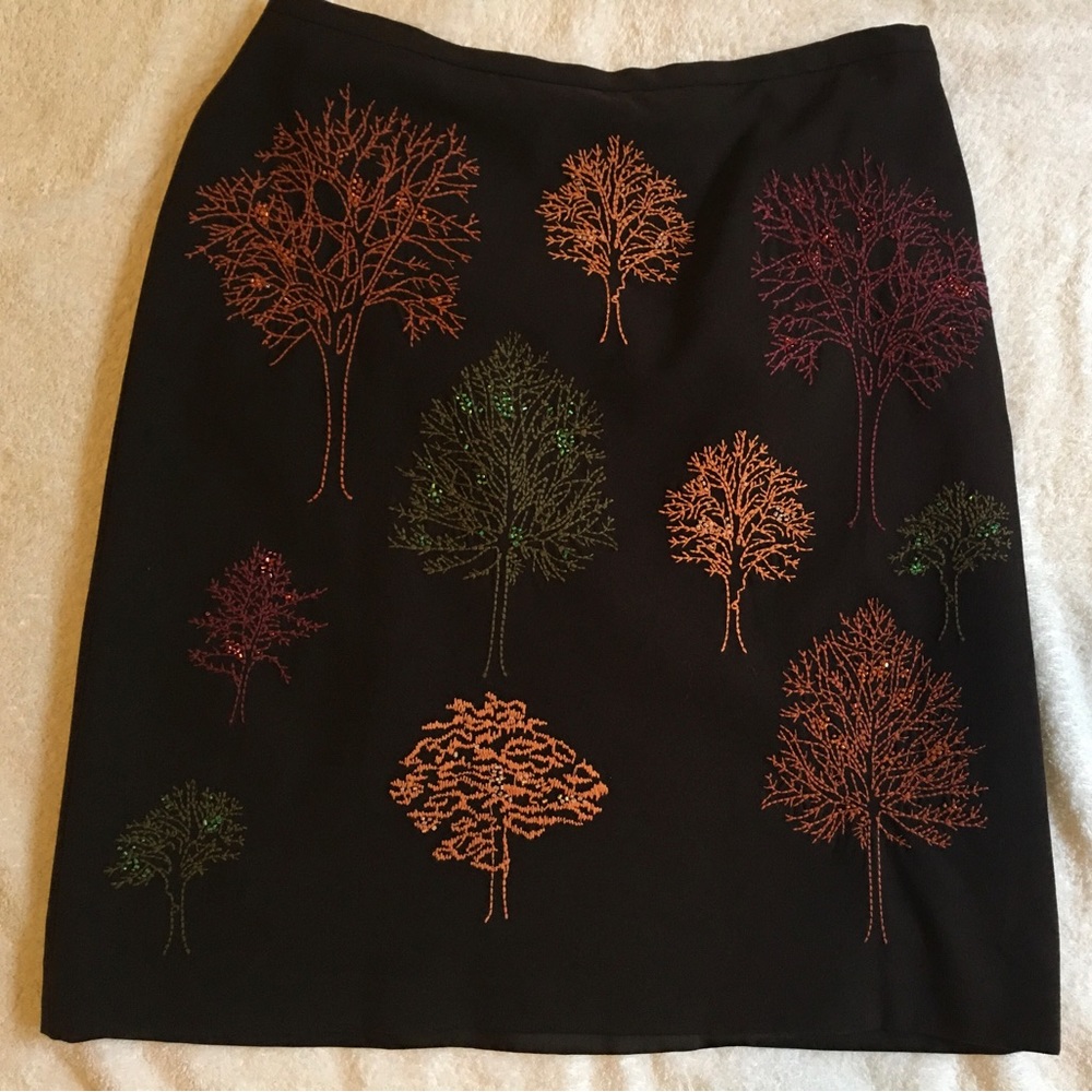 Grace Elements petite skirt, size 12P, polyester/rayon/spandex, lined
